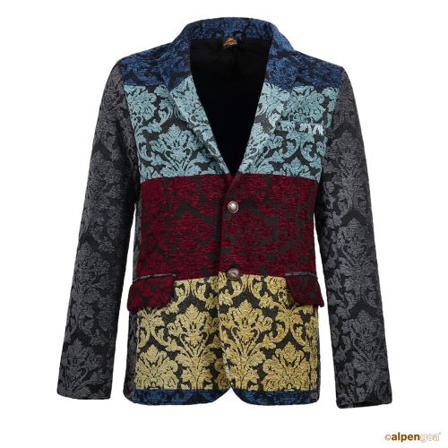 Brokat Jacket Grau Vorderseite